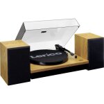 Platine vinyle lenco ls - 300wd bluetooth 2 rglages de vitesse mmc 2x10w 2 enceintes bois