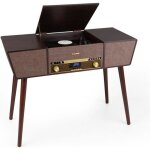Platine vinyle rétro auna belle epoque 1912 - lecteur cd bluetooth usb - tuner dab + - fm - marron Platine vinyle rétro auna belle epoque 1912 - lecteur cd bluetooth usb - tuner dab + - fm - marron
