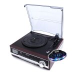 Platine vinyle tourne disques camry cr1113 33 / 45 / 78 rpm - avec radio - haut - parleur intgr - fonction ...