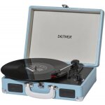 Platine vinyle tourne - disque denver vpl - 120 bleu - usb - haut - parleurs - 33 1 / 3 45 78 tr / min ...