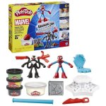 Play - doh spider - man coffret attaque tranchante avec 2�figurines flexibles 7�accessoires et p�te � ...