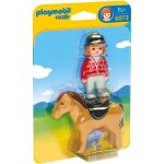 Playmobil 1. 2. 3 - playmobil 6973 - cavalire avec cheval - mixte - a partir de 18 mois