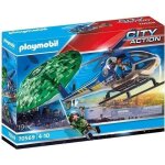 Playmobil 70569 hlicoptre de police et parachutiste, city action, les policiers, ds 4 ans