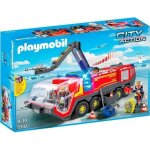 Playmobil - city action - pompiers avec vhicule aroportuaire - 86 pices - mixte - a partir de 4 ans ...