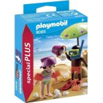 Playmobil - enfants et chteaux de sable - playmobil special plus - contient 2 personnages - 4 ans et ...
