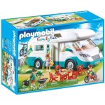 Camping - car playmobil - famille et camping - car - toit amovible - coffre de toit - table transformable ...