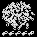 Plcatis 100 pices glisseurs pour rail  rideaux crochets  rideaux en plastique blanc crochet de tringle ...