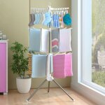 Pliable � 3 niveaux �tendoir � linge et cintre � v�tements suspendu pour cintres et porte - v�tements ...