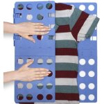 Plieur linge ajustable planche  plier le linge folding clothes board - bleu