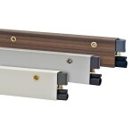 Plinthe automatique - jean jourjon - klomatic prestige - 093 m - nylon graphit - aluminium anodis argent ...