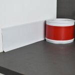 Plinthe en pvc souple - plinthe - 2 m x 10 cm - impermable - installation adhsive - blanc