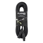 Plugger c�ble dmx xlr femelle 3b - m�le 3b 10 m noir plucabdxf3xm310m0eas