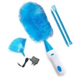 Plumeau �lectrique multifonction � piles 360 degr�s rotatif plumeau poussiere avec manche extensible ...