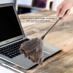 Plumeau avec plumes naturelles d autruche pour livres clavier bureau maison hb047 - lao