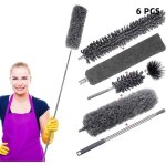 Plumeau poussiere telescopique 280cm 6pcs lavable lavable / pliable microfibre pour ventilateur plafond ...