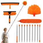 Plumeau telescopique tete de loup telescopique avec extension r�glable 06 - 15m balai araign�e tete de ...