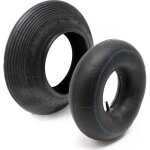 Wiltec pneu de brouette avec chambre � air 4. 00 - 8 ? 400 x 100 mm ? val