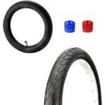 Pneu et chambre a air 12 1 / 2 x 2 1 / 4 poussette tricycle velo enfant valve coude roue avant arriere ...