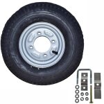Pneu et roue de secours avec support de montage pour erde et daxara 120 121 122