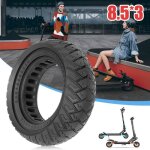 Pneu solide - vsett - 8. 5x3. 0 - antidérapant - noir - compatible zero / kugoo Pneu solide - vsett - 8. 5x3. 0 - antidérapant - noir - compatible zero / kugoo