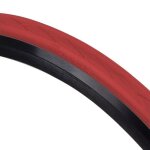 Pneu tannus semi slick hard 28 - 622 - rouge - 700x28 - homme - v�lo sur route - haute pression de gonflage ...