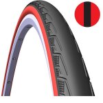 Pneu velo route 700x23 noir flanc rouge 25tpi 23 - 622 vlo course fixie singlespeed 700 x 23c
