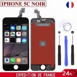 Po vitre tactile ecran lcd sur chassis iphone 5c noir