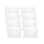 Pochette adh�sive - transparent - 8 pi�ces - 10x8cm - auto - adh�sif - imperm�able