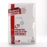 Pochettes bulles dair 210x335 mm - gpv - pack de 10 pochettes Pochettes bulles dair 210x335 mm - gpv - pack de 10 pochettes