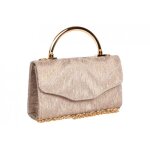 Pochette c�r�monie - nyls cr�ation - sac de soiree champagne classe pochette femme mariage doree syofy ...
