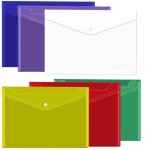 Pochettes de classement en plastique pour documents lot de 6 pochettes transparentes r�utilisables format ...