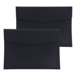 Pochette pour documents annefly porte - documents avec bouton dossier pour enveloppes a4 en cuir artificiel ...