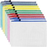 Pochette document zipp�e a3 - non sp�cifi� - 10 sacs - pvc transparent - r�sistant � leau - mixte