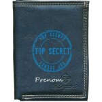 Pochette etui petit portefeuille homme porte monnaie cartes papiers top secret personnalise avec votre ...