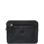 Mini pochette hexagona cuir ref xga40919 - noir