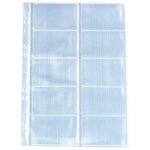 Pochettes perfores - herlitz - 10 cartes de visite - plastique transparent - format a4 - 10 pices