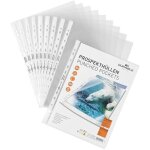 Pochettes perfores a4 - durable - 267819 - transparent - 80 - lot de 10