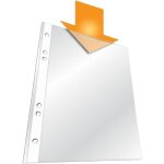 Pochettes perfor�es - durable - a5 - transparentes - 25 pcs - perforations renforc�es