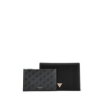 Pochette - guess jeans - femme - noir - 100% polyur�thane - rangement cartes de cr�dit