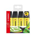 Surligneur - stabilo - boss original - jaune - rechargeable - pointe biseaute