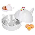 Pocheuse � ?ufs - marque inconnue - cuiseur � ?ufs en forme de poule - 4 ?ufs � la fois - micro - ondes ...