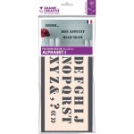 Pochoir 15 x 40 cm alphabet n�1