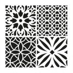 Pochoir 30x30cm carreau ciment 2
