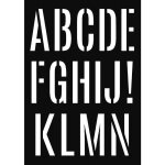 Pochoir a3 alphabet geant 2 f