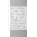 Pochoir a4 - efco - chiffres et lettres - 73 signes - plastifié - idéal pour créations Pochoir a4 - efco - chiffres et lettres - 73 signes - plastifié - idéal pour créations