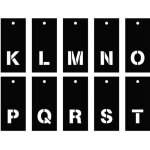 Pochoirs alphabet 70 lettres majuscules et minuscules & chiffres