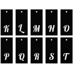 Pochoirs alphabet 70 motifs - lettre cursives & chiffres