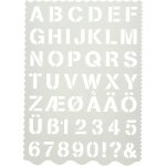 Pochoir alphabet et chiffres - lettres 26 cm - adulte - mixte Pochoir alphabet et chiffres - lettres 26 cm - adulte - mixte
