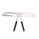 Pochoir � sourcils en acier inoxydable - ulisem - r�gle de mesure 3 points - bo�tier en bois - positionnement ...