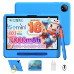 Pockam p10 kid tablette tactile android 16tablette avec stylet10. 1 pouces7000mah8 mptf card - bleu
